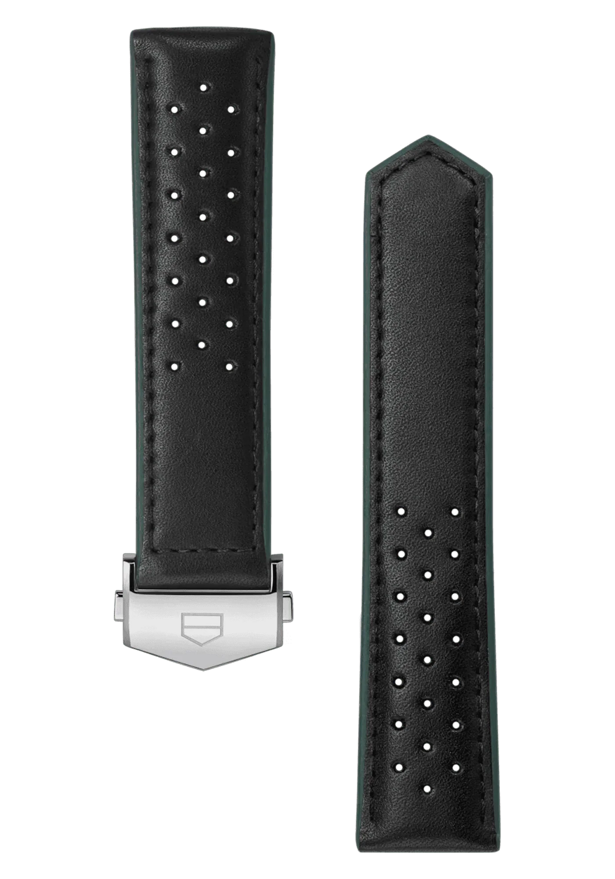 Carrera 41MM Black Perforated Leather Strap - OM Luxury