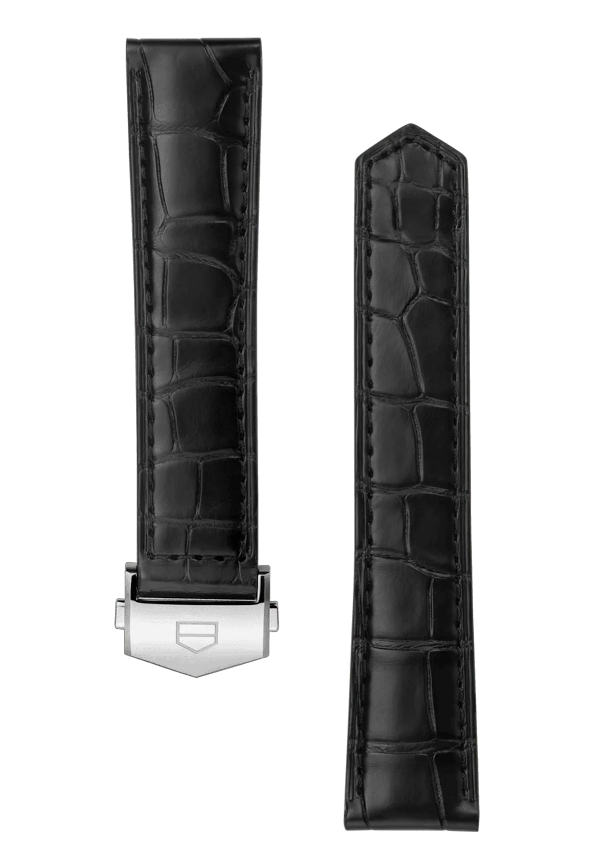 Carrera 39MM Black Alligator Leather Strap - OM Luxury
