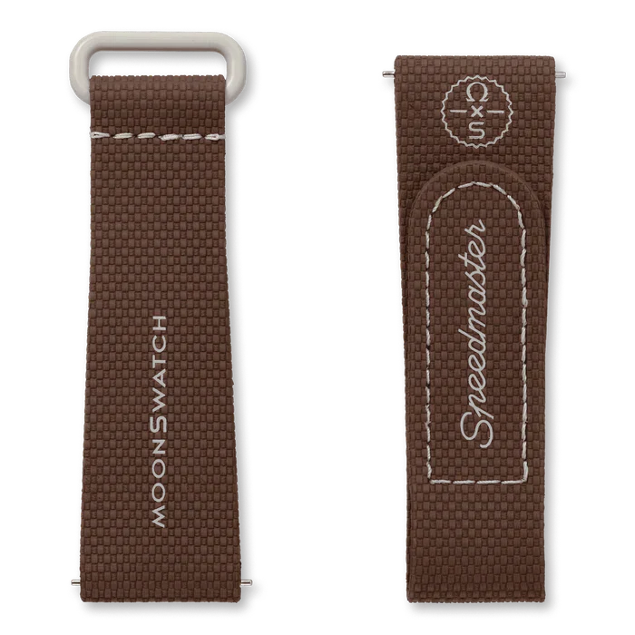 MOONSWATCH BROWN BEIGE RUBBER