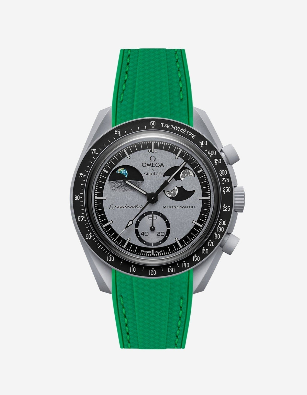 MoonSwatch Mission To Earth Phase Watch (Rubber Strap) - OM Luxury