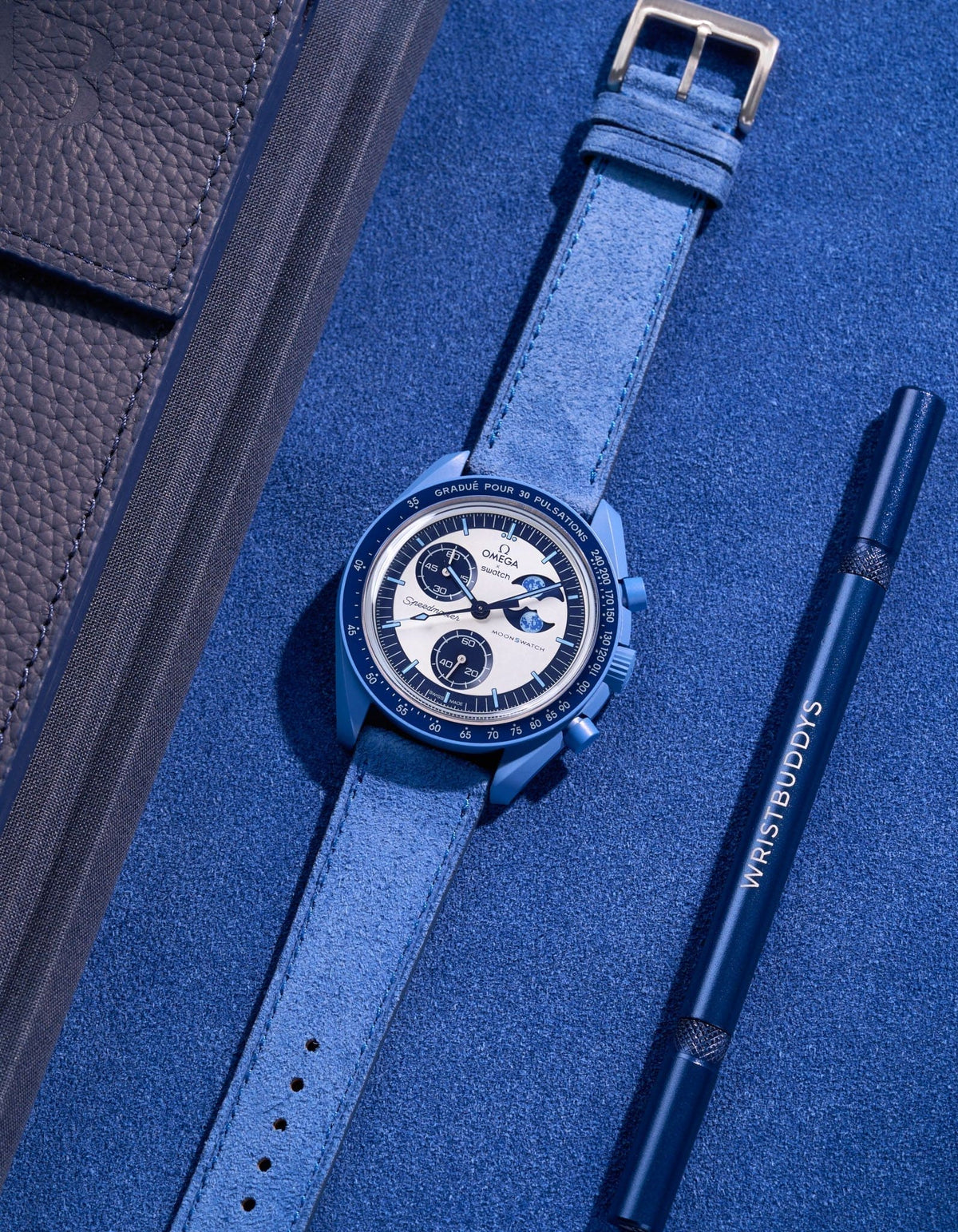 Mission to the Super Blue Moonphase (Leather Strap) - OM Luxury