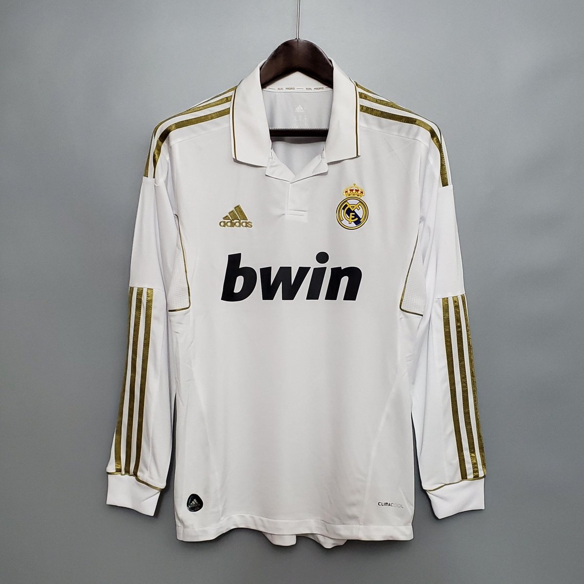 Real Madrid Long Sleeve Shirt 11/12 Adidas - White