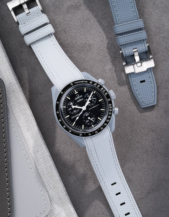 Premium Curved Rubber Strap - Gray