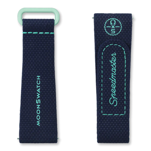 DARK BLUE/GREEN RUBBER MOONSWATCH