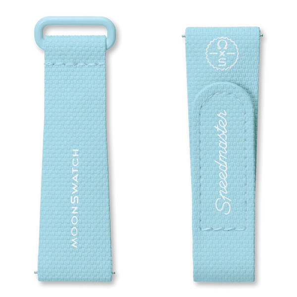 MOONSWATCH RUBBER LIGHT BLUE/WHITE