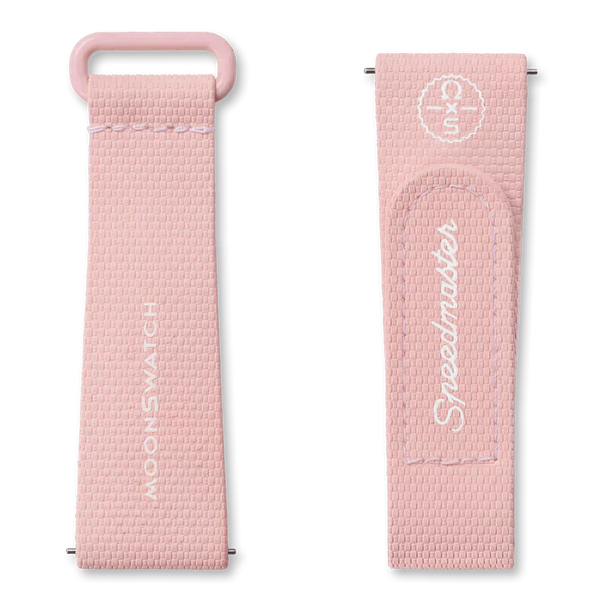 PINK/WHITE RUBBER MOONSWATCH