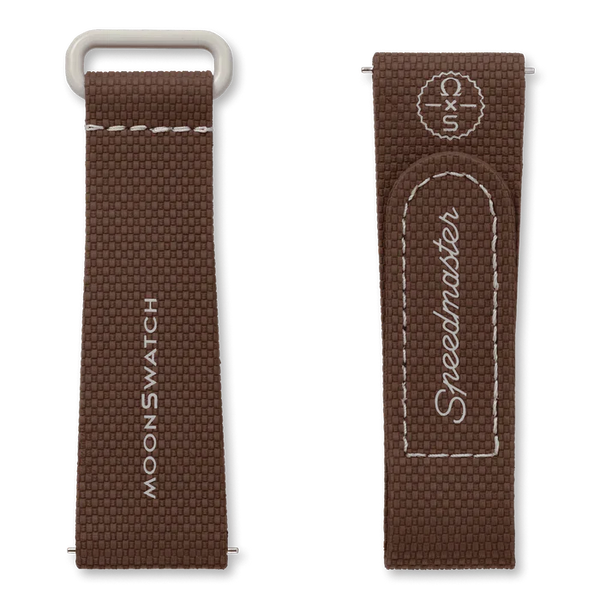MOONSWATCH BROWN BEIGE RUBBER