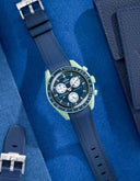 Premium Curved Rubber Strap - Blue