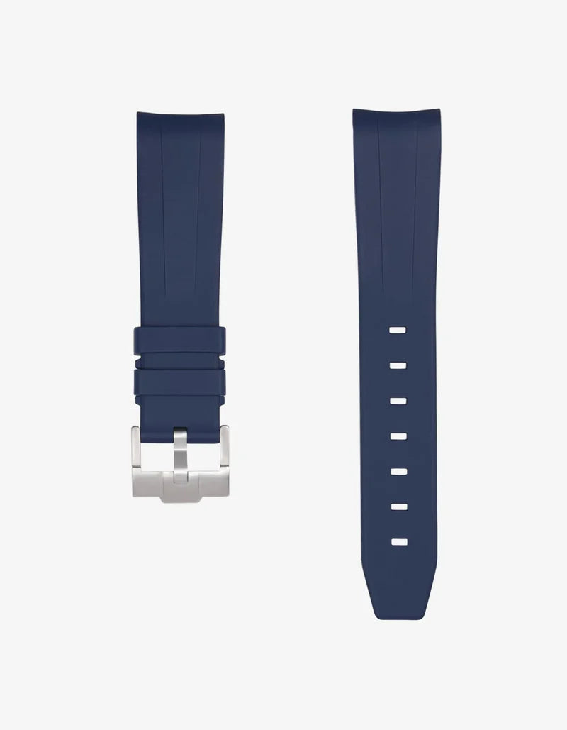 Speedmaster Anniversary Series “Silver Snoopy Award” - (Pulseira de Borracha Azul)
