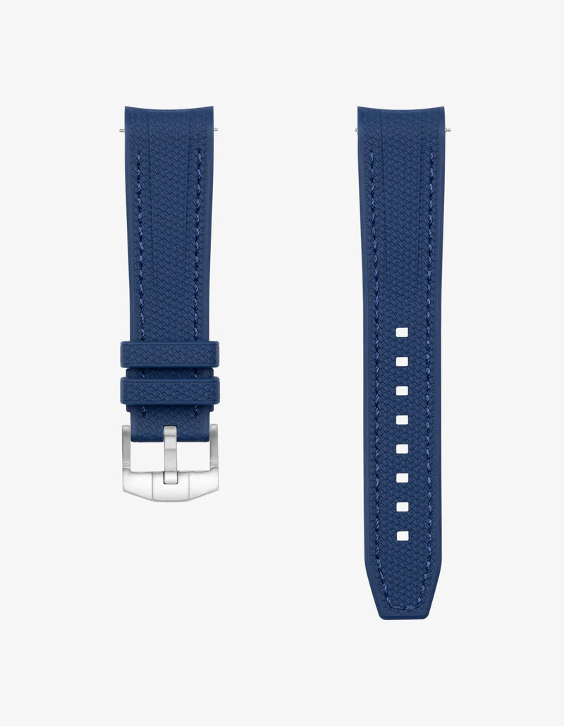 Speedmaster Anniversary Series “Silver Snoopy Award” - (Pulseira de Borracha Azul)